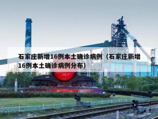石家庄新增16例本土确诊病例（石家庄新增16例本土确诊病例分布）