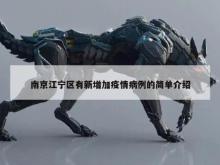 南京江宁区有新增加疫情病例的简单介绍