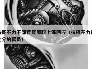 防疫不力干部官复原职上海回应（抗疫不力被处分的官员）